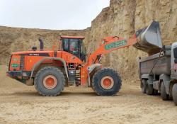 Doosan’s DL550 wheel loader 