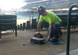 Figure 1 - GPR used to evaluate concrete slab