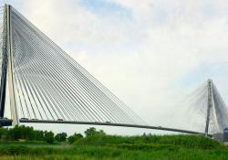 Artist impression, Gordie Howe Bridge (source WDBA)