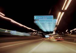 traffic signs on a highways 