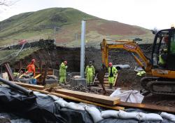 WH Barriers Cumbria Damaged road