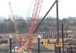 Cofferdam construction 