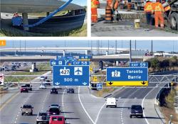 Construction of Highway 407 