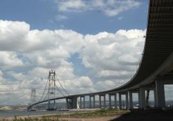 Osman Gazi Bridge spanning the Sea of Marmara 