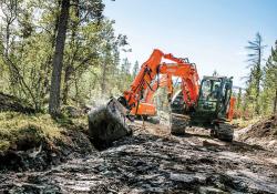 Hitachi logs time in Sjodalen valley