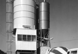 Liebherr truck mixers on site at Transbeton in the 1960s