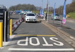 WheelRight’s tyre pressure measuring unit at Keele services