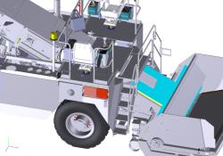 Roadtec material transfer vehicle