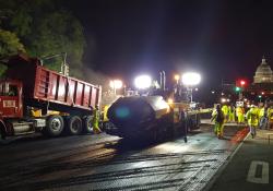 Fort Myer Construction paving job