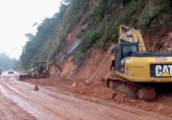 Securing the sides of the hillsides 