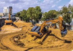 CASE earthmoving excavator in Tunisia