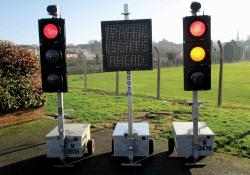 Radiolight temporary traffic lights 