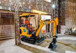 Fast charging is claimed for JCB’s all-electric mini excavator