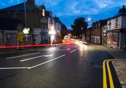 A trial stretch of road in Dartford, Kent featuring innovative additives is being tested