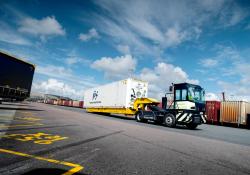 Volvo Penta’s fully electric terminal tractor is doing real work at a harbor in Sweden