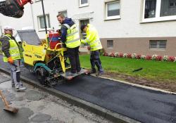 An Ammann paver has been used to handle reinstatement work in Germany