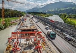 The 235m Terfener Innbrücke carries the A12 motorway over the Inn River in Austria’s Tyrolian Inntal Valley   