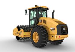 High output is claimed for Caterpillar’s latest single drum compactors