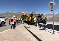 UDOT chose one of the most challenging locations in the State: the POE on Interstate 80 which usually suffers heavy rutting from trucks