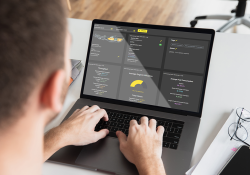 At a glance with RM XSMART, the machine owner and the dispatcher have an overview of which machines are available, which are currently being serviced and which are already in operation (image courtesy Rubble Master)