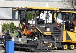 Volvo CE’s new system allows a paver screed to be preheated  from an external electrical supply before the crew arrives onsite