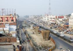 The congested centre of Panipat, near New Delhi, is being transformed with this elevated highway