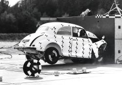 Frontal impact test on beetle 