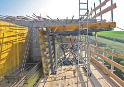 Brno carriageway under construction 