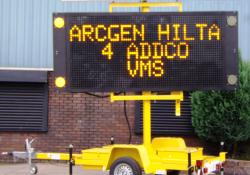 ADDCO mobile traffic control message board