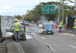 Auquajet System's Aqua Cutter at work