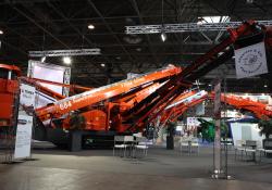 Terex Finlay 684 inclined screen, live at INTERMAT 2012