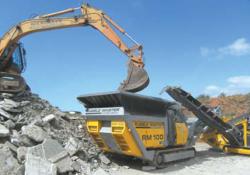 compact crusher and screen in action