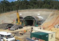 Hindhead road tunnel.