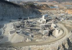 aggregate plant at Jungeub quarry, South Korea