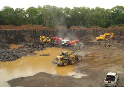 Sandvik QJ341 mobile jaw crusher