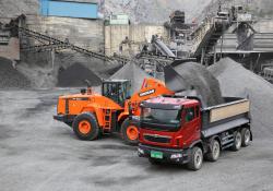 Doosan’s DL550 powerful wheeled loader 