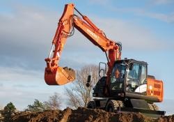 HCME ZX140W-5 wheeled excavator 