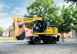 New Holland's B Series wheeled excavator