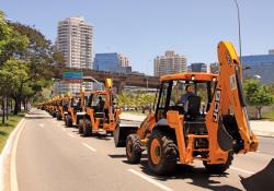 JCB 3C backhoe loader São Paulo