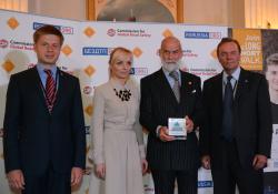 Alexei Goncharenko, Odessa Oblast Council; Oksana Romanukha, Prince Michael; Tony Pearce, project manager.