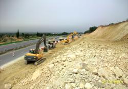 Highway work in Tunisia North Africa