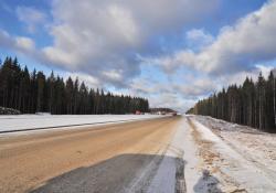 Construction of the Moscow-StPetersburg highway