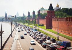 Moscow Tarffic through city