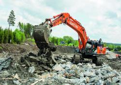 Carl C Fon using Hitachi to complete their Road Construction contract