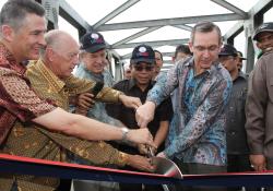 Aceh Road ribbon cutting ceremony