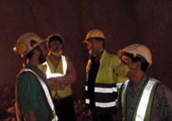 Members of the Chenani-Nashri twin-tube tunnel project team