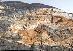 Botticino marble quarry 