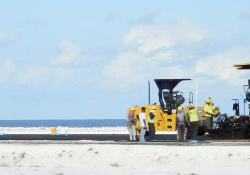 Caterpillar surfacing the Thaa Atoll