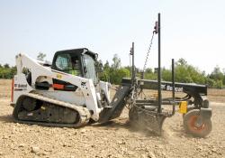 Bobcat and Trimble 3-D grad control system