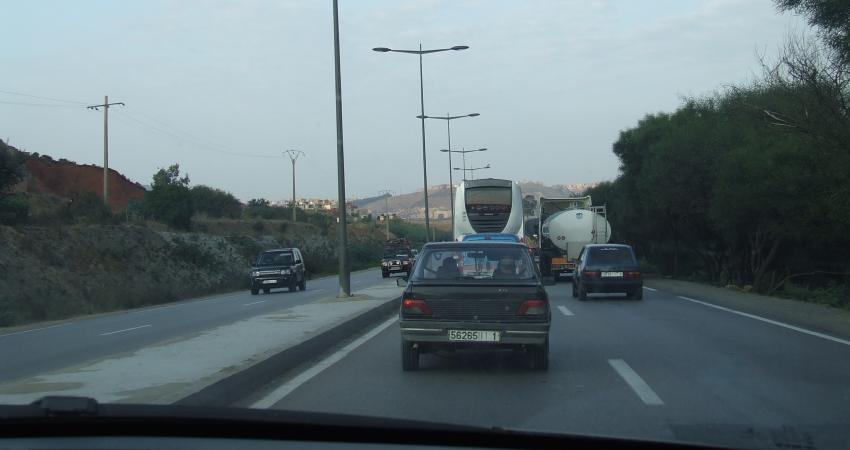 The Rabat bypass runs through the Bouregreg valley